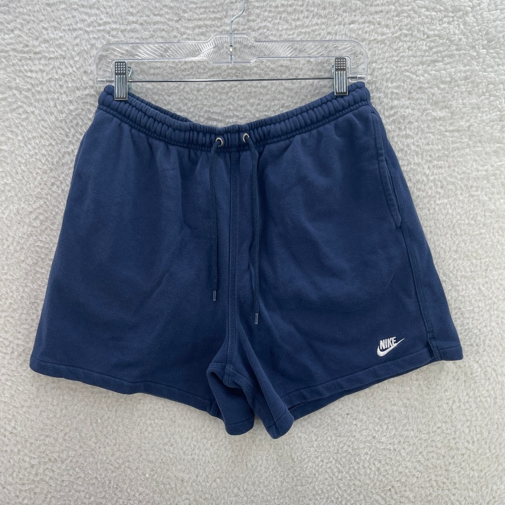 Nike Sweat Shorts Mens M Blue 5" Sportswear Activewear Gym Workout Athleisure